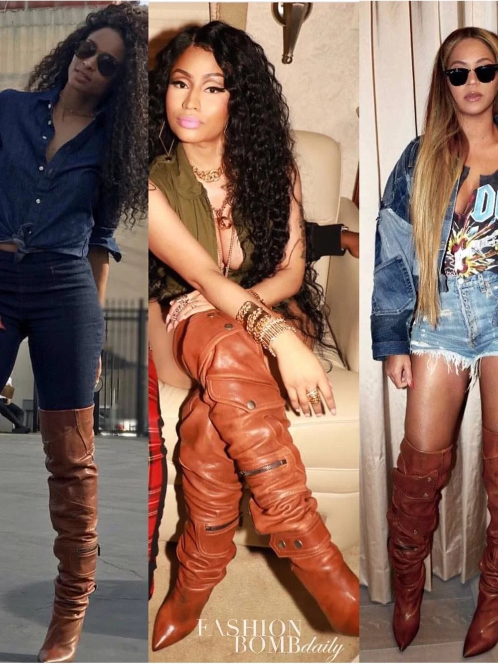 YSL Nicki 105 Women’s Over-the-Knee Boots
